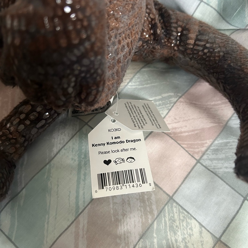 Jellycat Kenny Komodo Dragon Approx 11” New with Tag - Picture 5 of 10